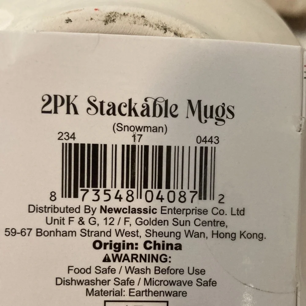 Target BP Christmas 2023 Snowman Stackable Mugs